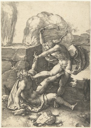 Cain kills Abel